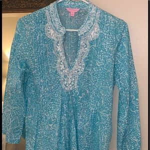 New designer Lilly Pulitzer boutique top tunic med